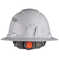 Klein Tools Full Brim Vented Hard Hat White Class C