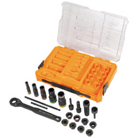 Klein 65240 Knect Impact Pass Through and Deep-Well Flip Socket Set 20-Piece