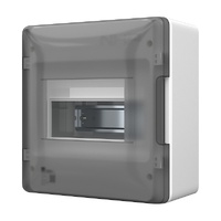NHP MOD6+ Loadcentre Lightning 8-Way Surface Mount Transparent Doo