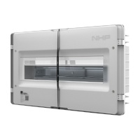 NHP MOD6+ Loadcentre Lightning 18-Way Flush Mount Transparent Door