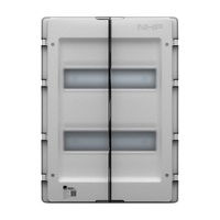 NHP MOD6+ Loadcentre Lightning 24-Way Surface Mount Transparent Door