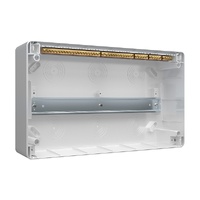 NHP MOD6+ Loadcentre Lightning 18-Way Surface Mount Transparent Door