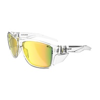 Paramount Ace Safety Glasses Black Frame Polarised Lens Clear Yellow Mirror