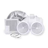 Atom Airboost 150mm Inline Exhaust Fan Kit 450m³/hr