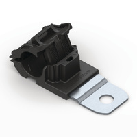 HELLERMANN TYTON RATCHET P-CLAMP 12.7-19.5MM 180⁰ SHORT M12 PK10