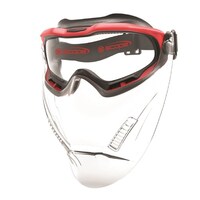 Paramount Spartan With Clear Visor/Red Frame Titanium AF/AS Clear Lens