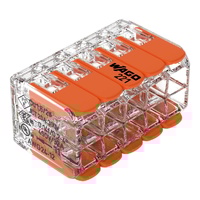 Wago 4MM 10way Splicing connector with levers PK15