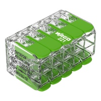 Wago Green Splicing Connector With Levers 10Way 4MM PK15
