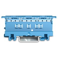 Wago Mounting Carrier 221 Series 4MM For DIN-35 Rail Mounting/Screw Mounting Blue PK10
