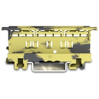 Wago Mounting Carrier 221 Series 4MM For DIN-35 Rail Mounting/Screw Mounting Dark Grey-Yellow PK10
