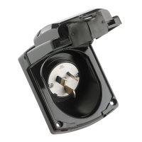 Clipsal 15A Caravan Inlet Black