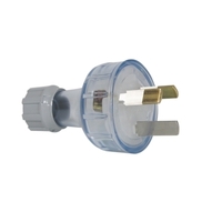 Clipsal 10A 3 Pin Plug Transparent