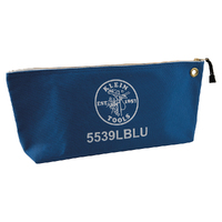 Klein Zipper Bag, Large Canvas Tool Pouch, 18-Inch, Blue