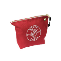 Klein Zipper Bag, Canvas Tool Pouch, 10-Inch, Red