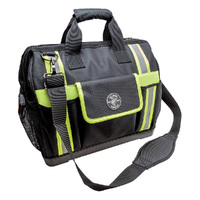 Klein Tool Bag, Tradesman Pro High-Visibility Tool Bag, 42 Pockets, 16-Inch