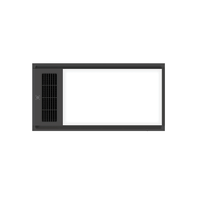 Domus Tropix 4 In 1 Standard Slimline Bathroom Heater Black