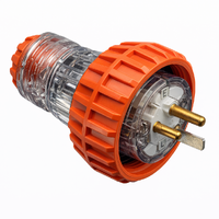Clipsal 56 Series Straight Plug 3 Pin 10A 110V IP66 Orange