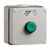 Clipsal 56 Series Start Push Button Control Station IP66 Grey