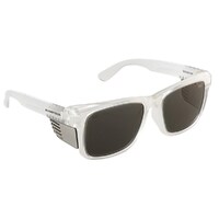Frontside Safety Glasses Smoke Lens/Clear Frame
