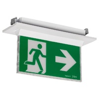Legrand Eco LED Edgelight Exit Sign - Running Man Decals White