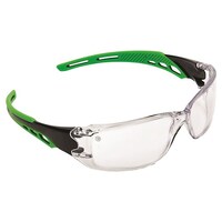 Paramount Cirrus Green Arms Safety Glasses Clear A/F Lens