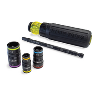 Klein Flip Sockets 6 In 1 Impact Rated 7-8mm 10-12mm 13-14mm With Ratchet Handle