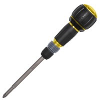 Klein Tools Ratcheting Fastbit Tru-Grip Screwdriver