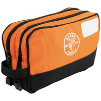 Klein Double Zipper Bag 10 x 6-Inch Orange