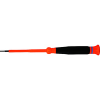 Klein Insulated Precision Screwdriver 1/16-Inch Slotted 3-Inch Shank