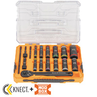 Klein Knect Flip-24 Deep-Well Heavy-Duty Impact Socket Set SAE and Metric
