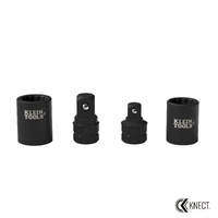 Klein KNECT Impact Socket Wrench Adapter Kit 3/8 and 1/2 Inch Drive