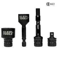 Klein KNECT Impact Socket Adapter Kit Expander 1/4 Inch Dual Drive
