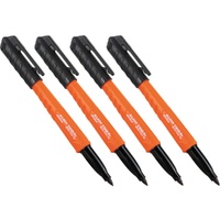 Klein Skribes™ Fine Tip Permanent Markers Black 4-Pack