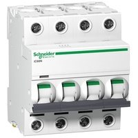 Schneider Acti9 IC60N MCB 4Pole 63A C Curve 6KA