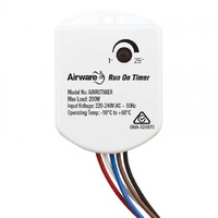 Airware AIRROTIMER Adjustable Fan Run-On Timer 1 to 25 Minutes
