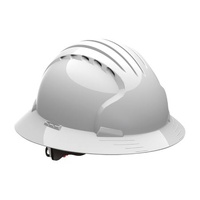 Paramount Evo 6161 Full Brim Vented Hard Hat White