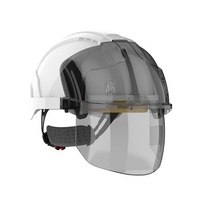Paramount Evo Vista Shield Non Vented White/Smoke Helmet - Wheel Ratchet - Clear Visor