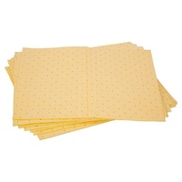 Paramount Yellow Hazchem Absorbent Pad - 300Gsm Pk/10