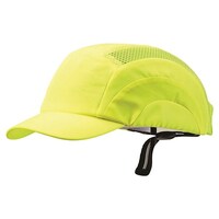 Paramount Bump Cap Short Peak Fluro Yellow