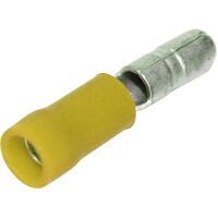 Hellermann Tyton Male Bullet Yellow D/Grip 4mm - 6mm PK50