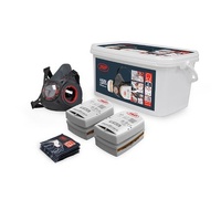 Paramount Force Typhoon 8 Half Mask Respirator Spray Painters Kit With A2P2 Filters