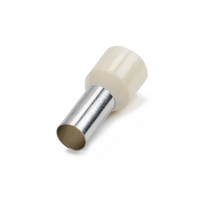 Hellermann Tyton Bootlace Terminals Ivory 16mm PK50