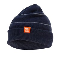 Paramount Navy Beanie With Retro-Reflective Stripes Pack 5