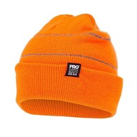 Paramount Hi-Vis Orange Beanie With Retro-Reflective Stripes