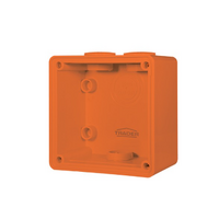 Trader Buffalo Enclosure Back Box 1 Gang With 32mm and 2x25mm Entries Chemical Resistant Orange