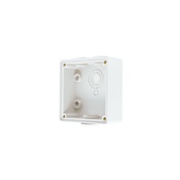 Trader Buffalo Enclosure Back Box Shallow 1 Gang with 25mm and 2 x 20mm Entries Chemical Resistant White