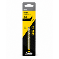 Sheffield Alpha 4MM Jobber Drill Bit Carded Silver Series 