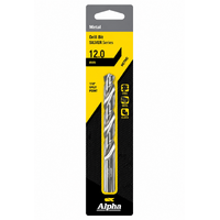 Sheffield Alpha 12MM Jobber Drill Bit Carded Silver Series 
