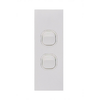 Trader Clouded Leopard 2G Architrave Switch Matt White