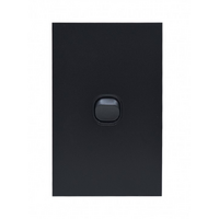 Trader Clouded Leopard Switch 16AX/20A 250V Matt Black Cover Matt Black Grid